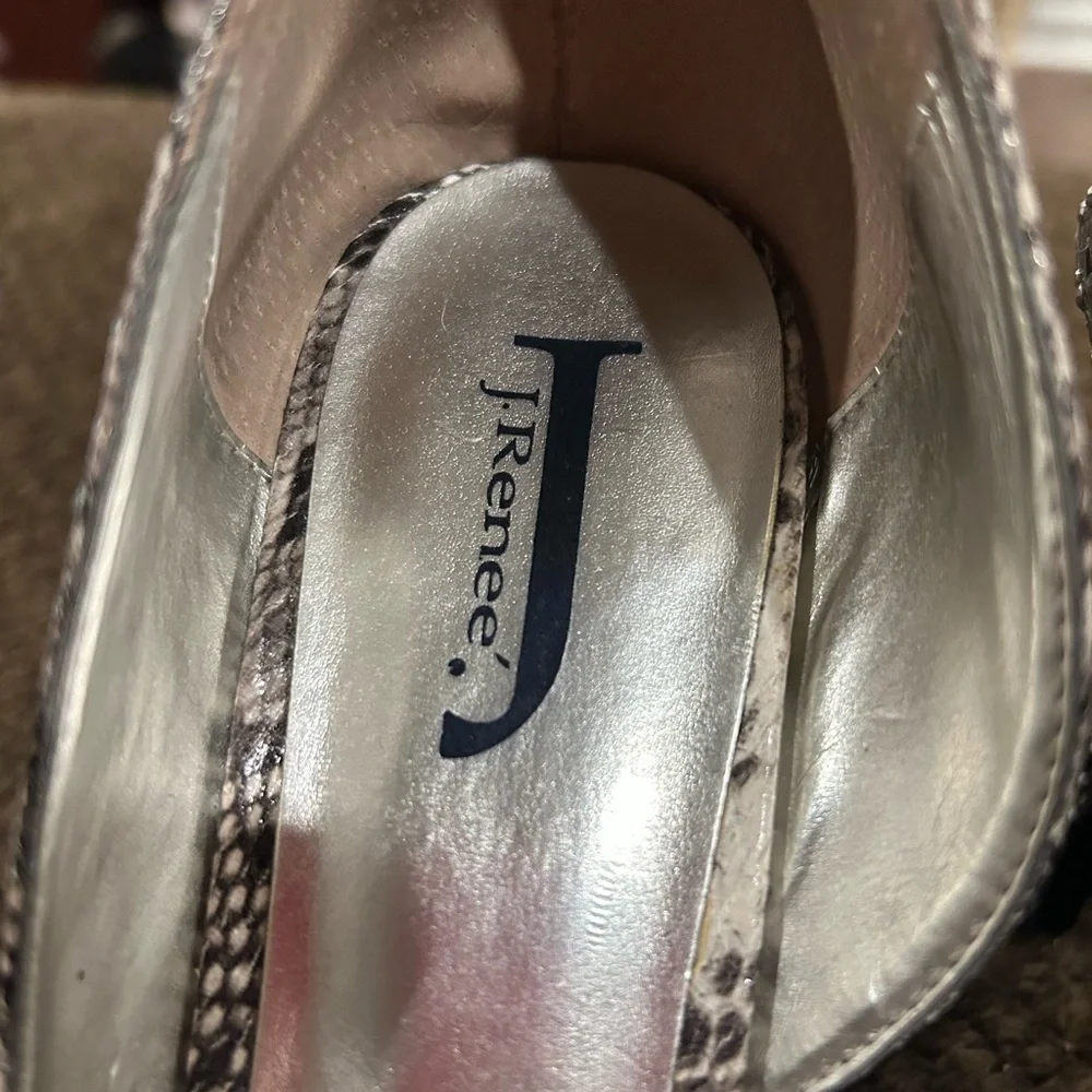 J.Renee Snakeskin Patterned Heels - Picture 2 of 6